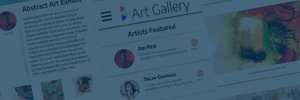 Art Gallery app button