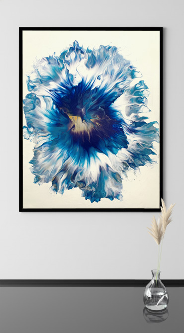 abstract blueflower