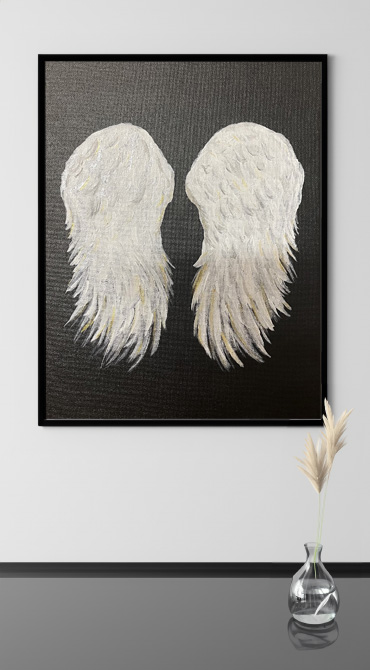 abstract angel wings