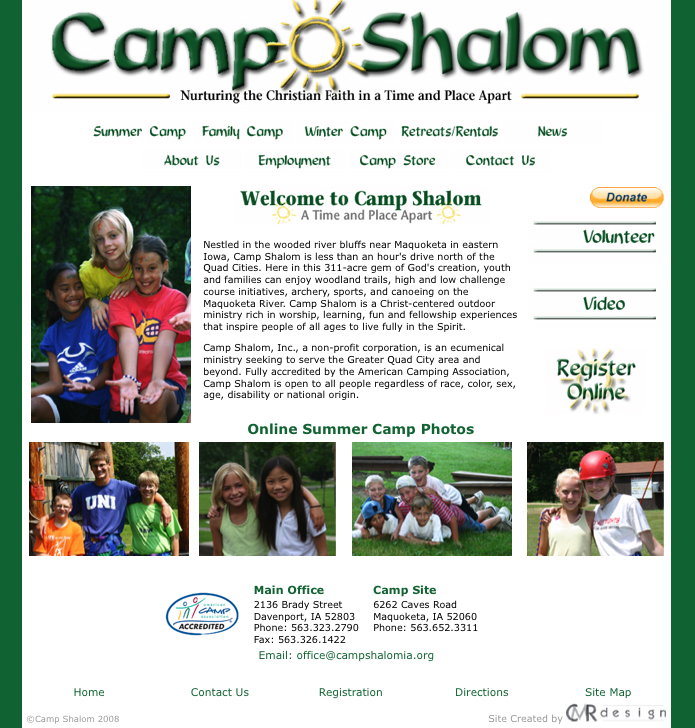 Camp Shalom website